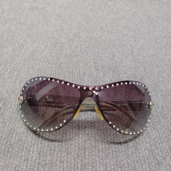 Italy Design 2990X Rhinestone Aviator Sunglasses w/ Case main image 9
